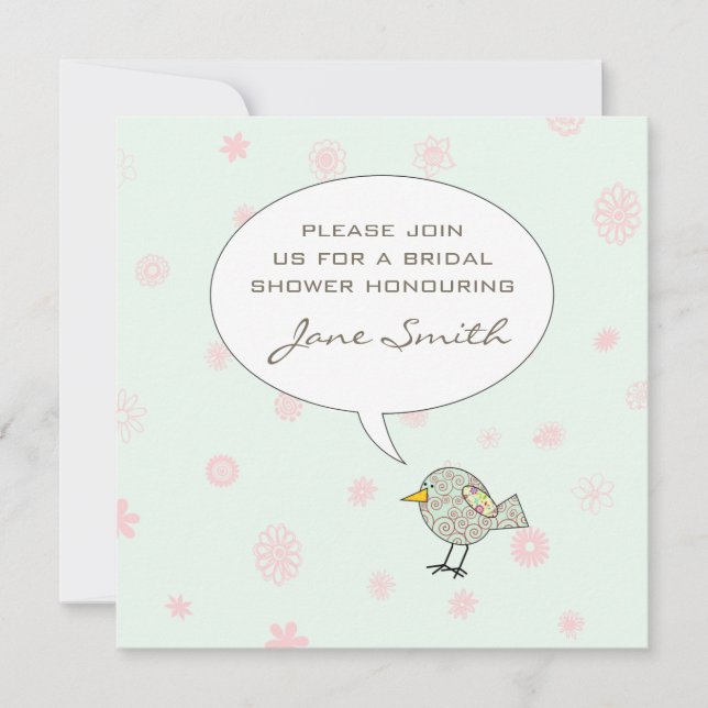 Whimsisches Brautparty Einladung (Vorderseite)