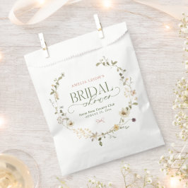 Whimsisches Brautparty "Garden & Bows" Geschenktütchen