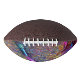 Whimsisches Butterfly-Fraktal Wasserfarbe Digitale Football