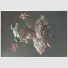 Whimsisches Dancing Frosch Dekoupage Seidenpapier