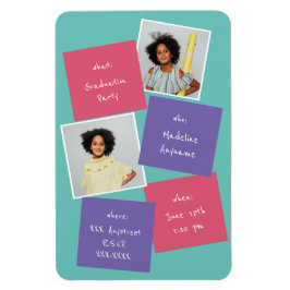 Whimsisches Foto Abschluss Einladung Lavendel Magnet