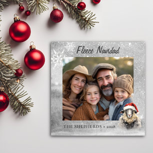 Whimsisches Foto Flat Square Holiday Card Feiertagskarte