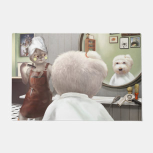 Whimsisches Friseursalon Fußmatte