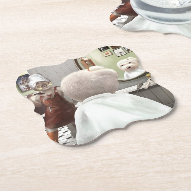 Whimsisches Friseursalon Untersetzer (angewinkelt)