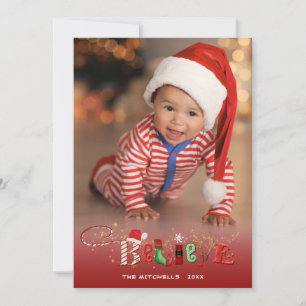 Whimsisches GLAUBEN, goldener Sparkle-Akzent - 1 F