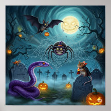 Whimsisches Graveyard Halloween