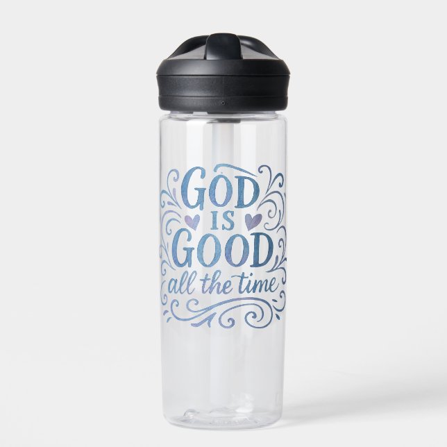 Whimsisches Gut ist gute Typografie Trinkflasche (Vorderseite)
