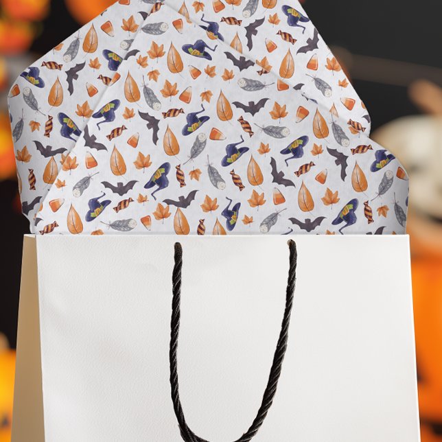 Whimsisches Halloween Seidenpapier (Whimsical Halloween Tissue Paper for Gift Wrapping or Decoupage)
