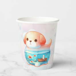 Whimsisches Hundeabenteuer Pappbecher