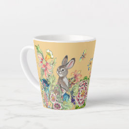 Whimsisches Kaninchen Gold Chinoiserie Bunny Milchtasse