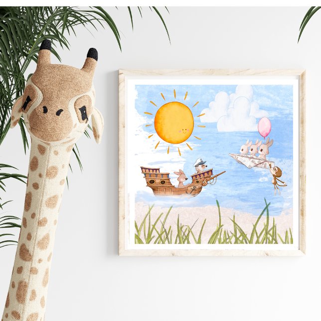 Whimsisches Kinderzimmer Art Poster (Von Creator hochgeladen)