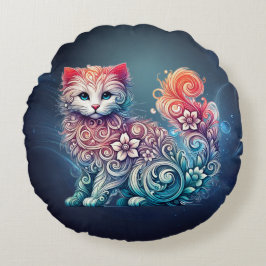 Whimsisches Kissen Wasserfarbe