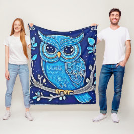 Whimsisches Kreidehuhn Fleecedecke