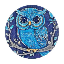 Whimsisches Kreidehuhn Schneidebrett