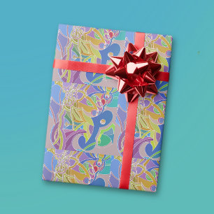 Whimsisches Kunstwerk Geschenkpapier