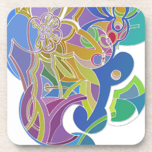 Whimsisches Kunstwerk Getränkeuntersetzer