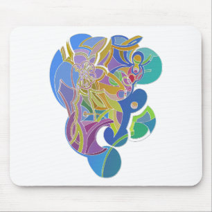 Whimsisches Kunstwerk Mousepad