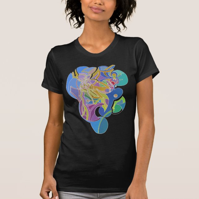 Whimsisches Kunstwerk T-Shirt (Vorderseite)