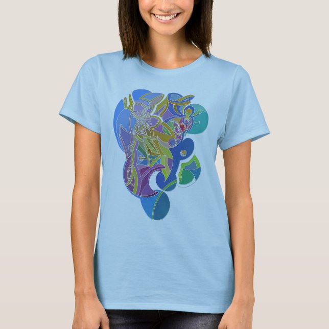Whimsisches Kunstwerk T-Shirt (Vorderseite)