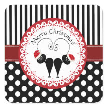 Whimsisches lustiges Weihnachtskatzenpaar