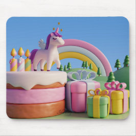 Whimsisches Märchenlandschaftsbild Mauspad