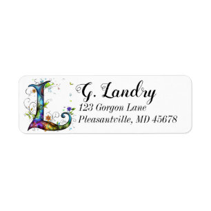 Whimsisches Monogramm L