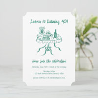 Whimsisches Niedlich Buffet Picnic Custom Geburtst