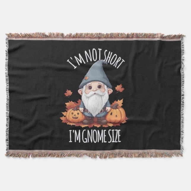 Whimsisches Niedliches Gnome im Herbst Decke (Vorderseite)