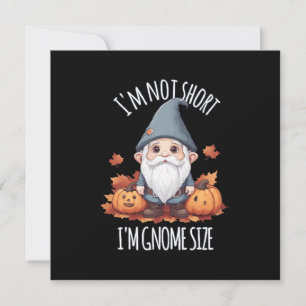 Whimsisches Niedliches Gnome im Herbst Einladung