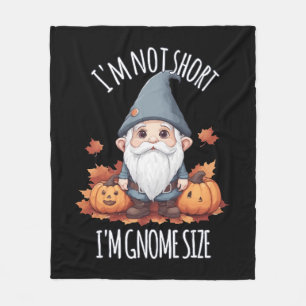 Whimsisches Niedliches Gnome im Herbst Fleecedecke