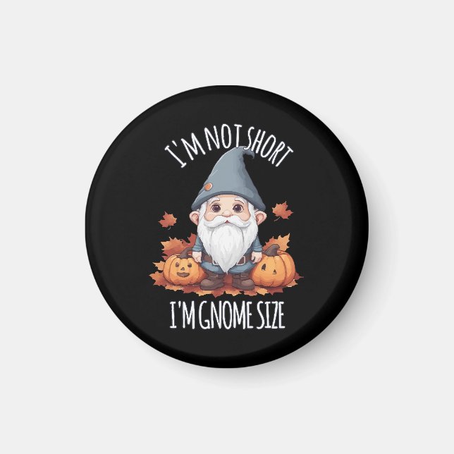 Whimsisches Niedliches Gnome im Herbst Magnet (Vorne)