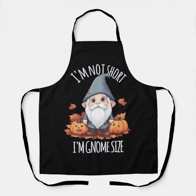 Whimsisches Niedliches Gnome im Herbst Schürze (Vorderseite)