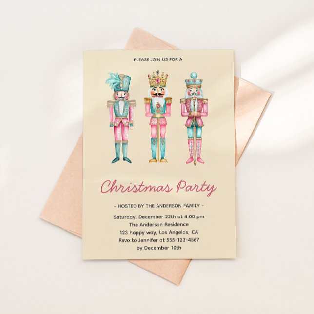Whimsisches Nutcracker Weihnachtsgebäck Party Einladung (Von Creator hochgeladen)