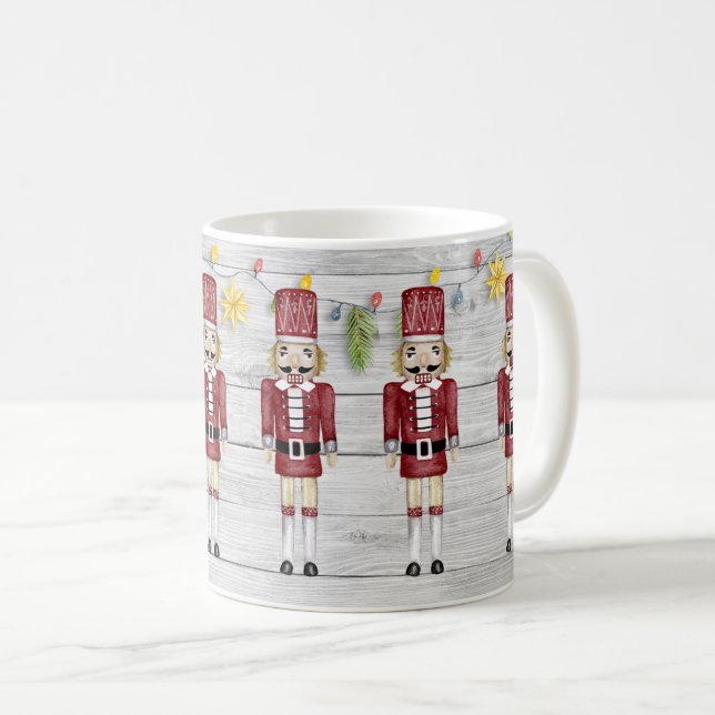 Whimsisches Nutcrackers-Lights Garland auf Barnboa Kaffeetasse (VorderseiteRechts)