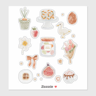 Whimsisches Ostersymbol Aufkleber