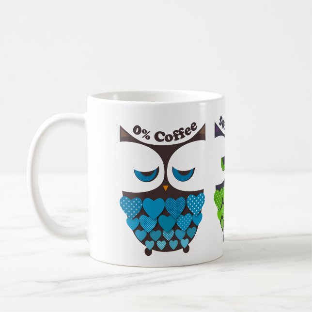 Whimsisches Owl Kaffeetasse (Links)
