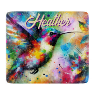 Whimsisches Personalisierter Hummingbird Schneidebrett