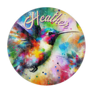 Whimsisches Personalisierter Hummingbird Schneidebrett