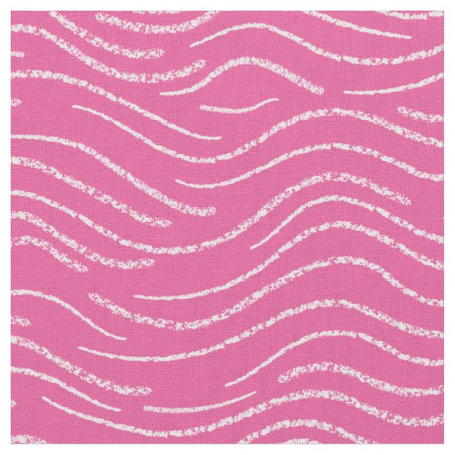 Whimsisches Rosa und Weiße Strippengeländer Stoff (Nahaufnahme)