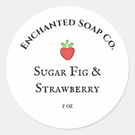 Whimsisches Seifenlabel Runder Aufkleber