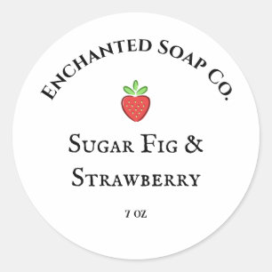 Whimsisches Seifenlabel Runder Aufkleber
