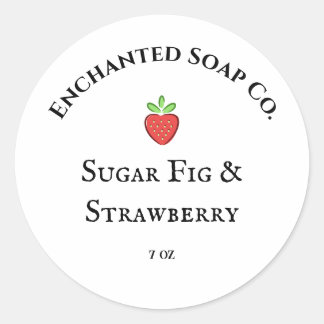 Whimsisches Seifenlabel Runder Aufkleber