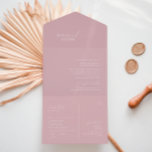 Whimsisches Skript | Dusty Rose Siegel und Senden All In One Einladung<br><div class="desc">Einführung in unser atemberaubendes whimsical-Skript | staubiges Rose Siegel und senden Sie alles in einer Einladung perfekt für Ihre einfache moderne boho Frühlingsfeier. Unser elegantes Design umfasst eine lebendige, helle, pastellfarbene Farbpalette mit einem Vintagen, schicken Kalligraphieskript. Ob Sie einen minimalistischen oder klassischen Stil bevorzugen, unser einzigartiges, bearbeitbares Produkt bietet Luxus...</div>