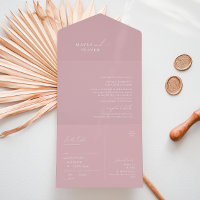 Whimsisches Skript | Dusty Rose Siegel und Senden