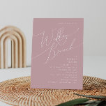 Whimsisches Skript | Dusty Rose Wedding Brunch Einladung<br><div class="desc">Einführung in unser atemberaubendes whimsical-Skript | Hochzeitsbrunch mit staubigen Rose - perfekt für Ihr einfaches, modernes Boho Frühlingsfest. Unser elegantes Design umfasst eine lebendige, helle, pastellfarbene Farbpalette mit einem Vintagen, schicken Kalligraphieskript. Ob Sie einen minimalistischen oder klassischen Stil bevorzugen, unser einzigartiges, bearbeitbares Produkt bietet Luxus und Eleganz, perfekt um eine...</div>
