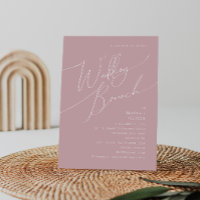 Whimsisches Skript | Dusty Rose Wedding Brunch