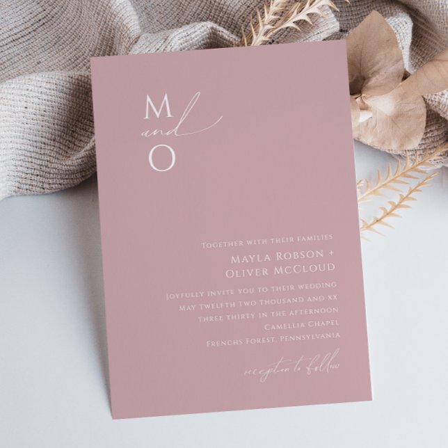 Whimsisches Skript | Monografische Hochzeit der Du Einladung (Von Creator hochgeladen)