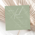 Whimsisches Skript | Sage Green Square Wedding Einladung<br><div class="desc">Einführung in unser atemberaubendes whimsical-Skript | Sali Grün Platz Hochzeit Einladung perfekt für Ihre einfache moderne boho Frühlingsfeier. Unser elegantes Design umfasst eine lebendige, helle, pastellfarbene Farbpalette mit einem Vintagen, schicken Kalligraphieskript. Ob Sie einen minimalistischen oder klassischen Stil bevorzugen, unser einzigartiges, bearbeitbares Produkt bietet Luxus und Eleganz, perfekt um eine...</div>