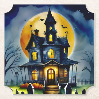 Whimsisches Spuk Haus: Custom Ticket Untersetzer