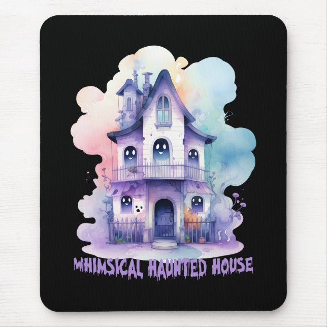 Whimsisches Spuk Haus Mousepad (Vorne)